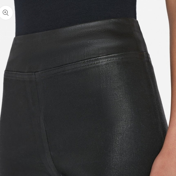 Frame Denim The Jet Set Skinny Crop Denim Noir Coated Black 30-34 (Frame 2) NWT - Picture 5 of 16